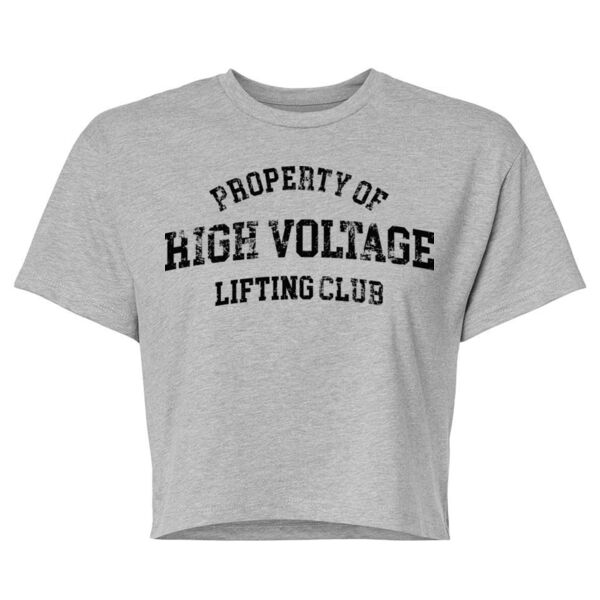 PROPERTY OF - WOMEN'S CROP T-SHIRT - $FNBC5D$ Thumbnail